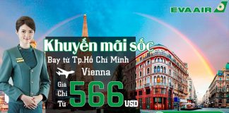 EVA Air mở bán vé đi Vienna chỉ từ 566 USD