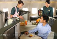 Suất ăn đặc biệt của Eva Air trên chuyến bay